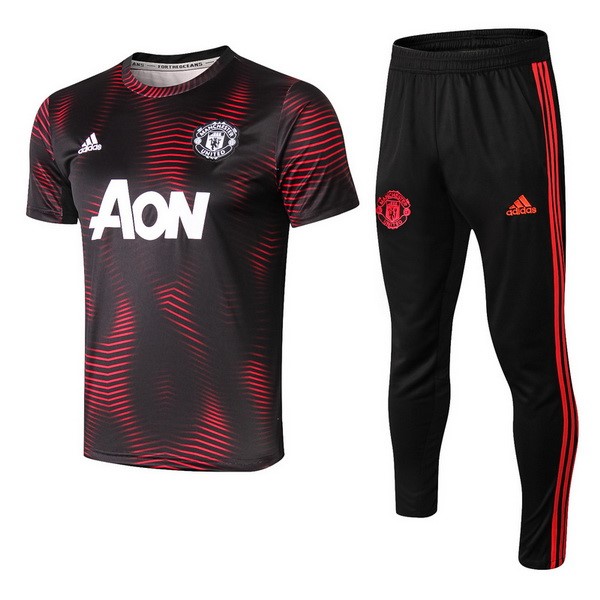 Trikot Trainingsshirt Manchester United Komplett Set 2018-19 Rote Schwarz